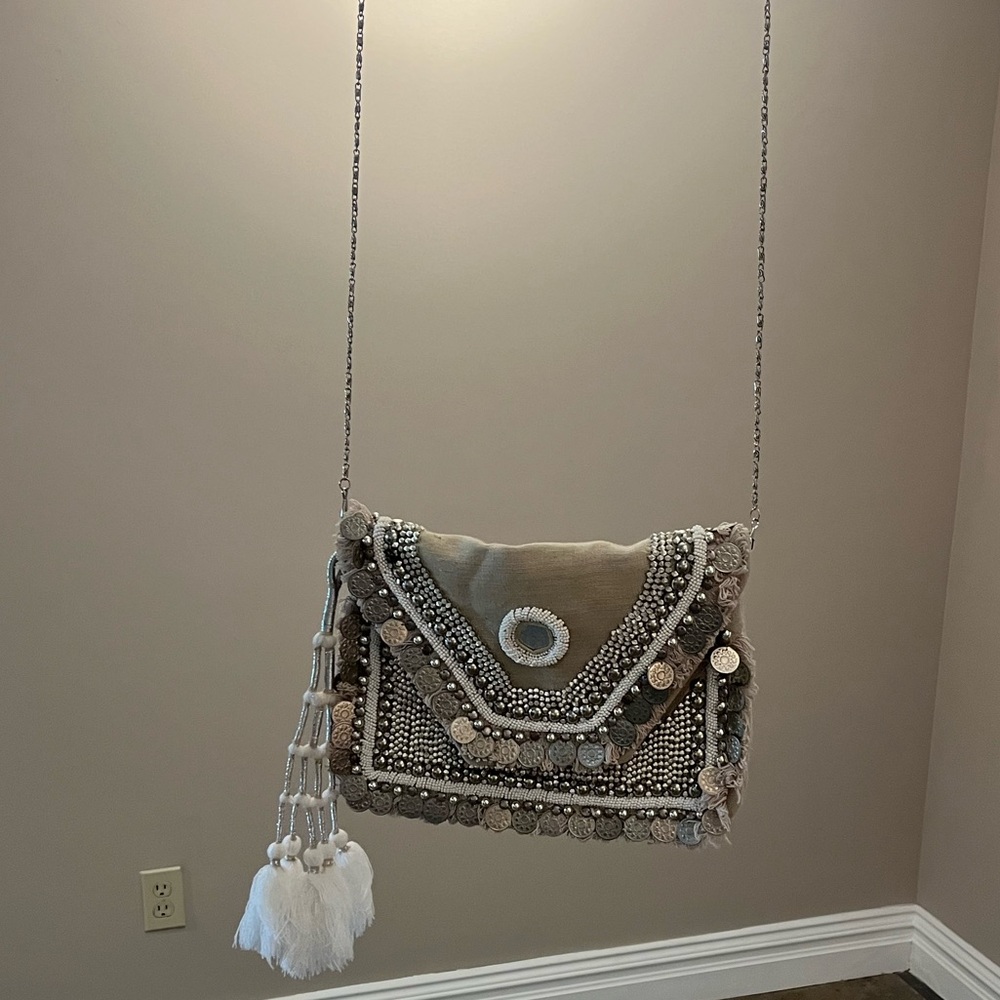 Beige Chain Purse from Spain